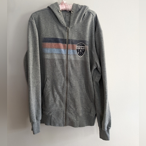 Camp David Stowe Vermont Ski Hoodie Sweatshirt Full Zip Large - Picture 3 of 6